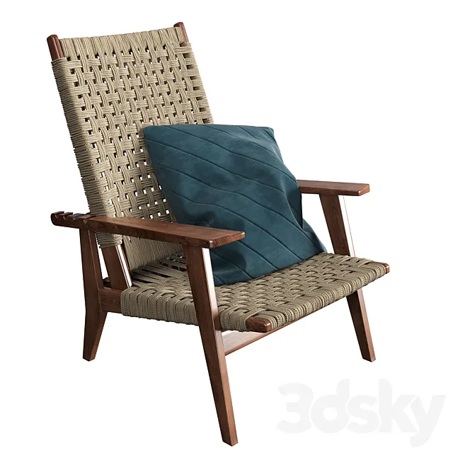 Arteriors Jericho Reclining Chair 3D Model