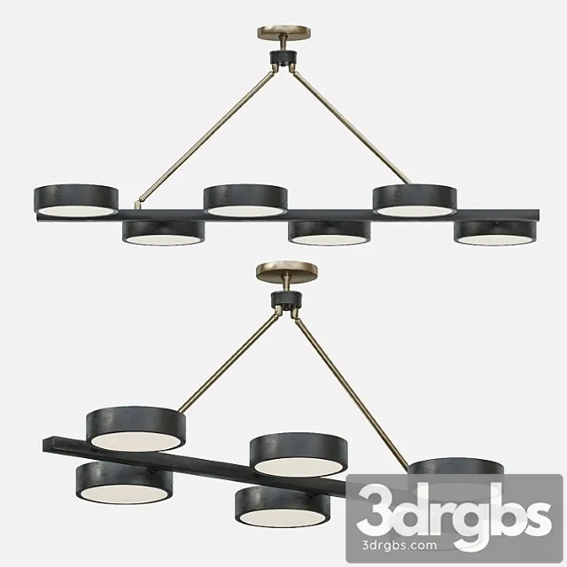 Arteriors linus linear chandelier 3D Model Download Arteriors linus linear chandelier 3D Model Download