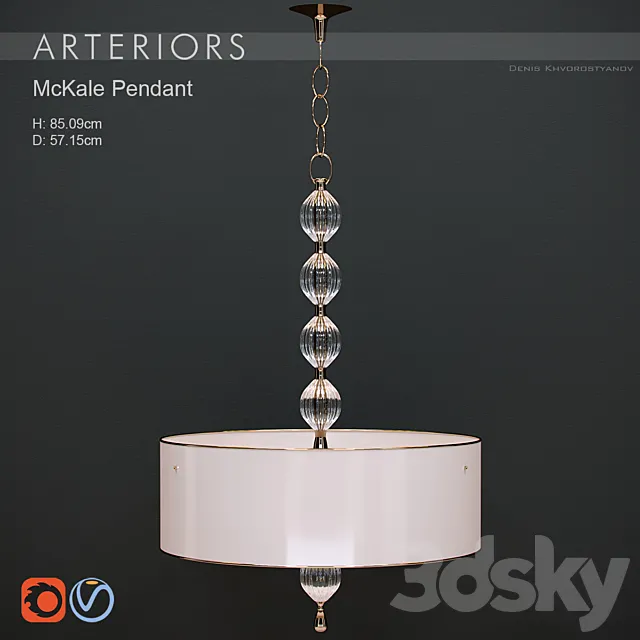 Arteriors – McKale Pendant 3DModel