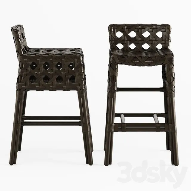 Arteriors Richmond Bar Stool 3D Model