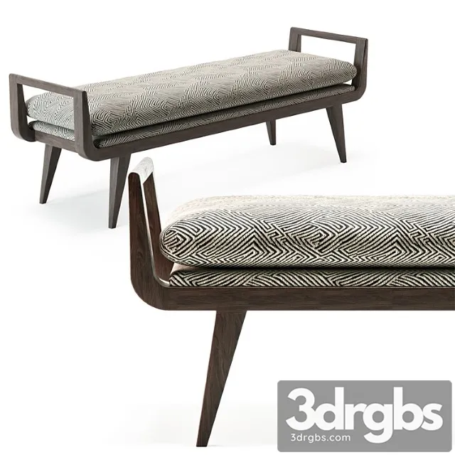 Arteriors santana bench 4541 2 3D Model Download