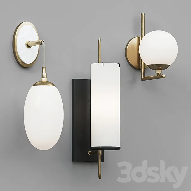 Arteriors sconce set 2 3D Model