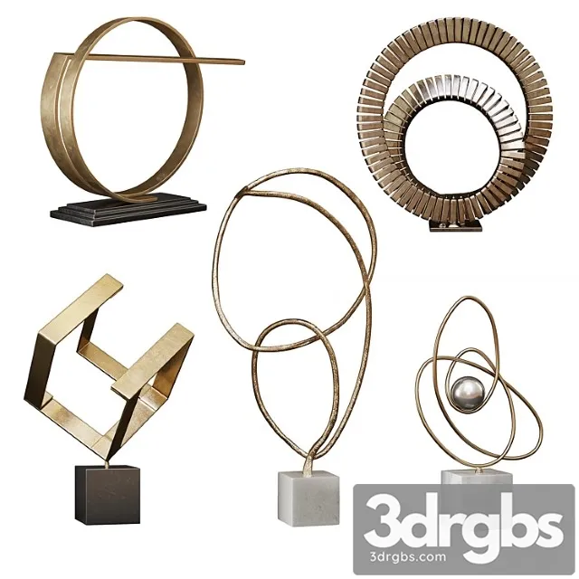 Arteriors Sculptures Set 3 3D Model Download