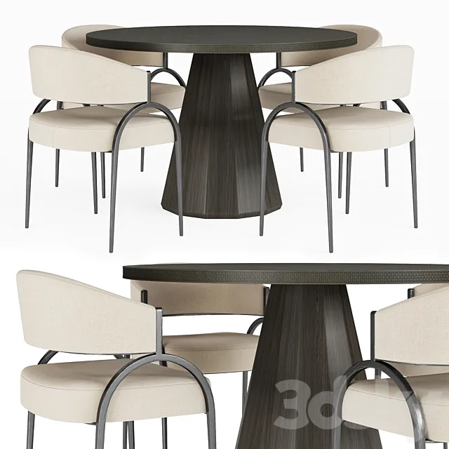 Arteriors | Seren Entry Table Bahati Chair 3D Model Arteriors | Seren Entry Table Bahati Chair 3D Model