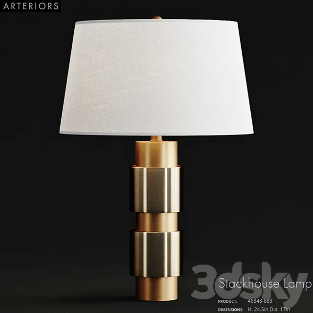 ARTERIORS Stackhouse Lamp 3D Model ARTERIORS Stackhouse Lamp 3D Model