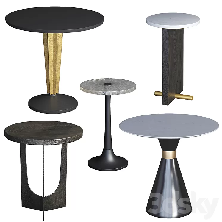 Arteriors table set 2 3D Model Arteriors table set 2 3D Model