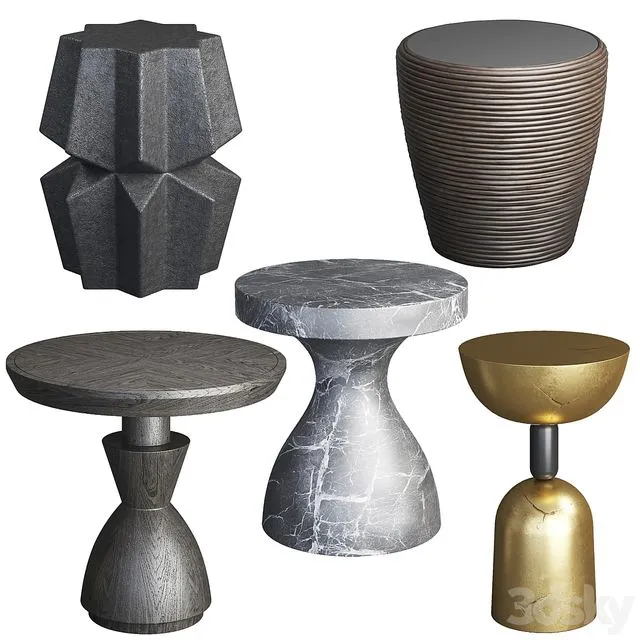 Arteriors table set 3D Model