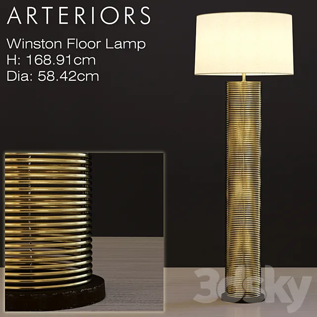 Arteriors Winston Floor Lamp 3DModel Arteriors Winston Floor Lamp 3DModel