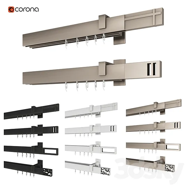 Artex high-tech cornice 3DModel Artex high-tech cornice 3DModel