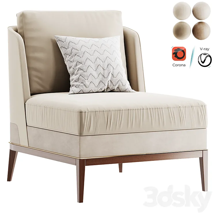 Arthur Armchair 3D Model Free Download