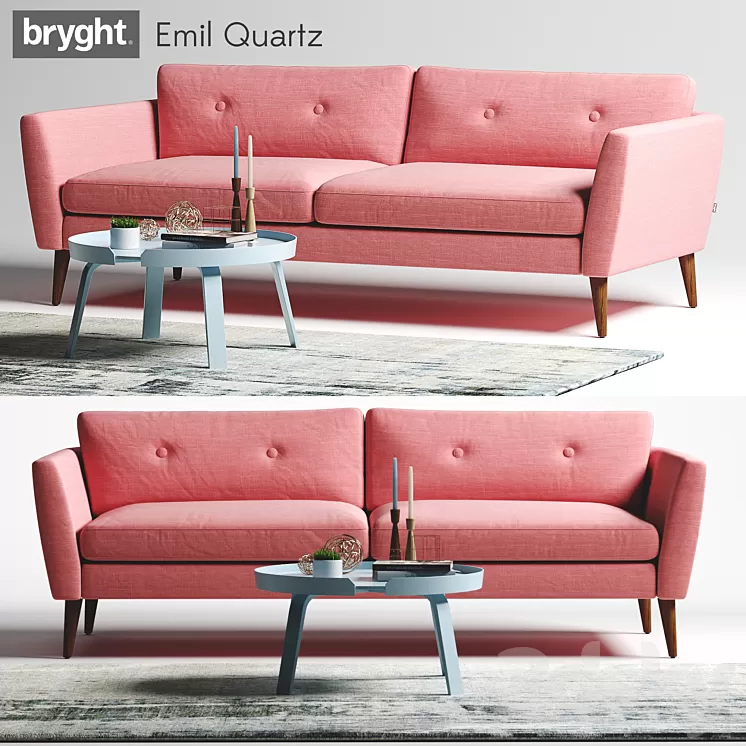 Article Bryght Emil Quartz Sofa 3D Model Article Bryght Emil Quartz Sofa 3D Model