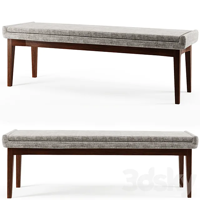 Article.Chanel Volcanic Gray 56 Bench 3DModel Article.Chanel Volcanic Gray 56 Bench 3DModel