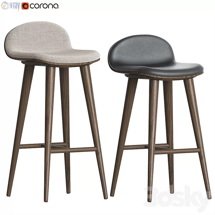 Article Circo Sede Barstool Counterstool 3D Model Article Circo Sede Barstool Counterstool 3D Model