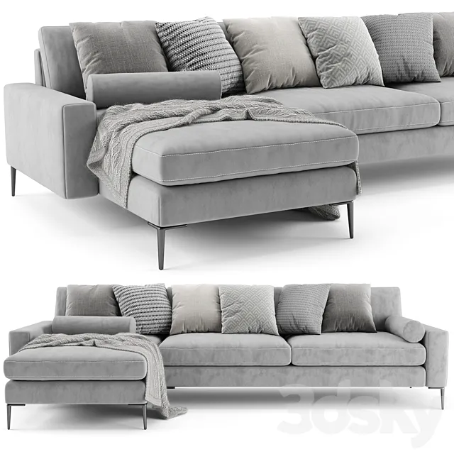 Article Nova Chaise Longue 2 3D Model Article Nova Chaise Longue 2 3D Model