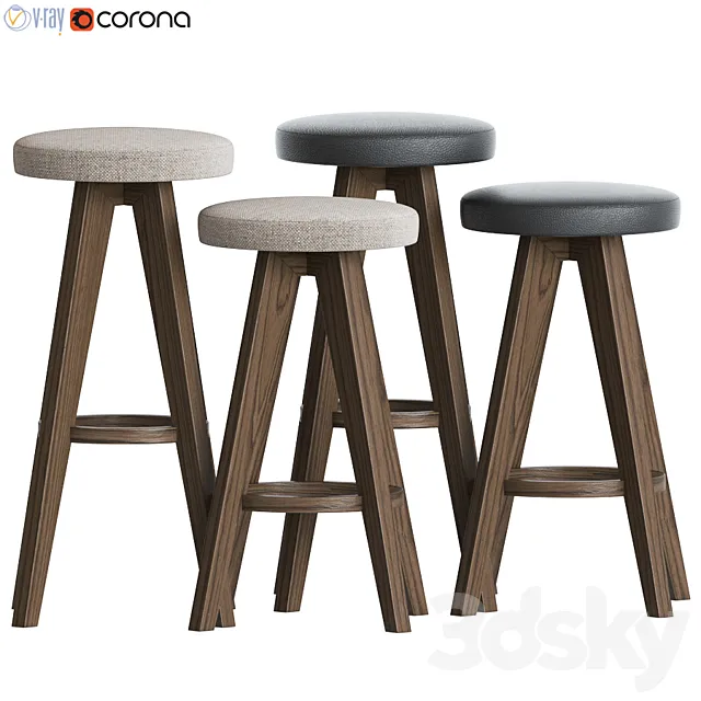 Article Sede Circo Barstool Counterstool 3DModel Article Sede Circo Barstool Counterstool 3DModel