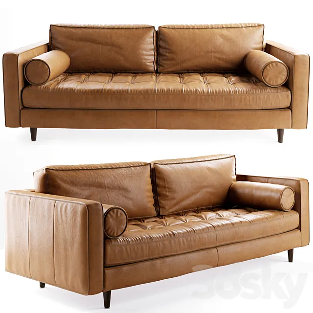 Article. Sven Charme Tan Sofa 3DModel