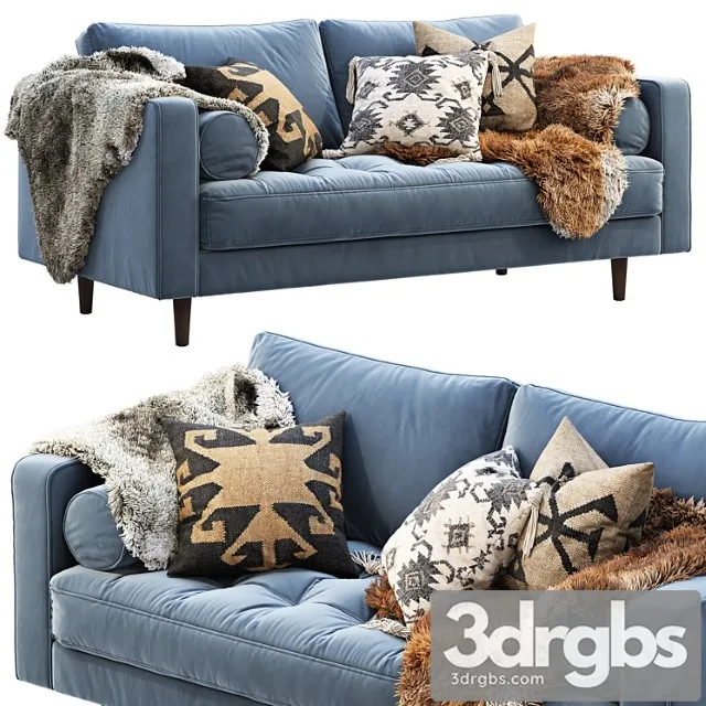 Article sven loveseat sofa 2 3D Model Download Article sven loveseat sofa 2 3D Model Download