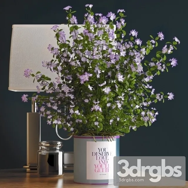 Artificial Flower Decoration 3D Model Download