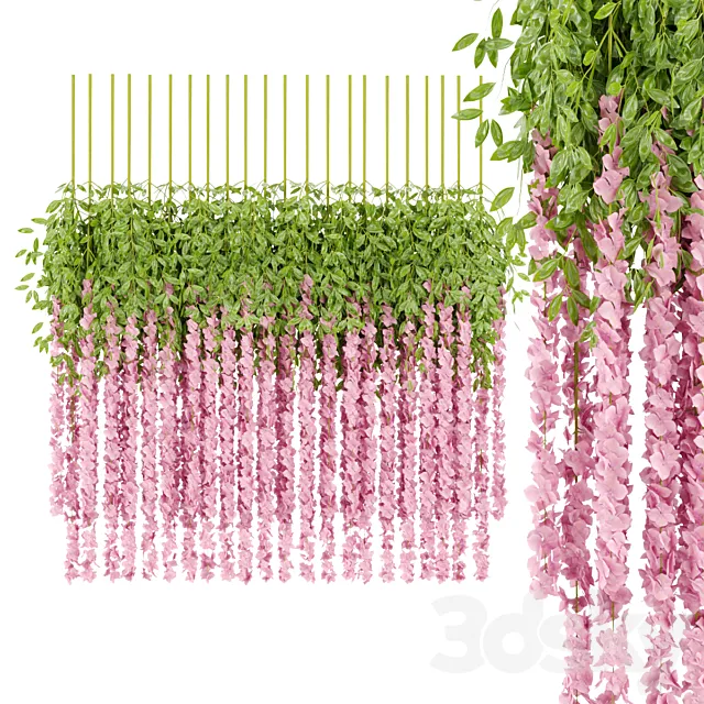 Artificial Hanging Flowers vol 59 3D Model Artificial Hanging Flowers vol 59 3D Model