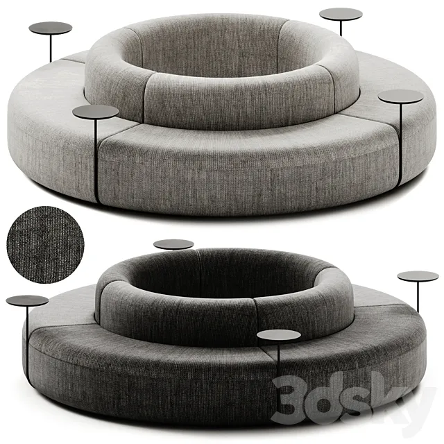 ARTIKO Sectional modular fabric sofa AT 20 by MDD 3D Model ARTIKO Sectional modular fabric sofa AT 20 by MDD 3D Model