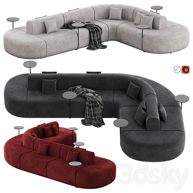 ARTIKO Sofa by MDD 3D Model