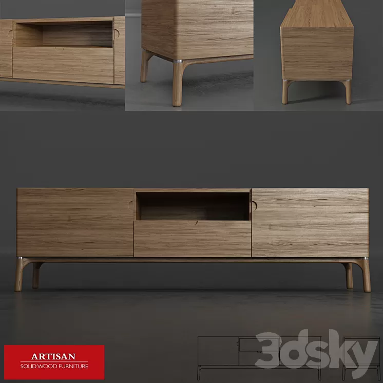 Artisan \/ Naru sideboard 3D Model