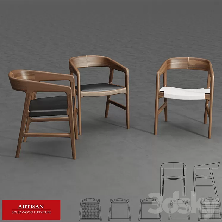 Artisan \/ Tesa Chair 3D Model