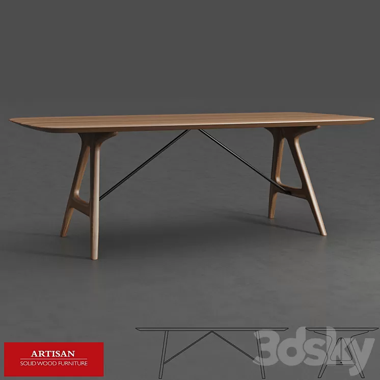 Artisan \/ Tesa Table 3D Model Artisan \/ Tesa Table 3D Model