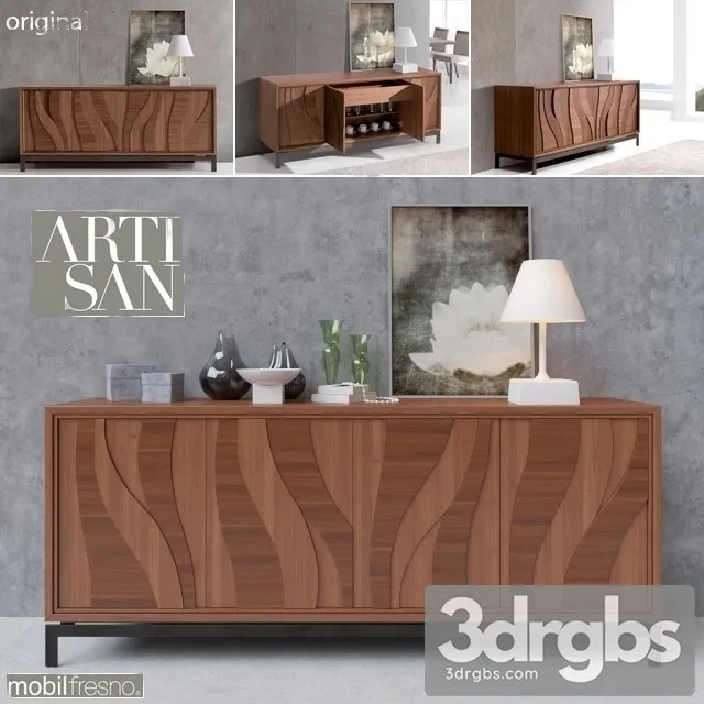 Artisan Wood Chest 3D Model Download