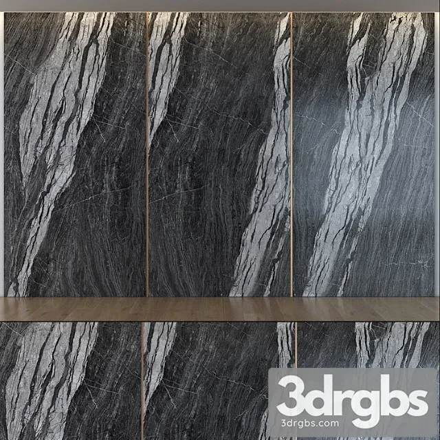 Artistic stone wall 17 3D Model Download