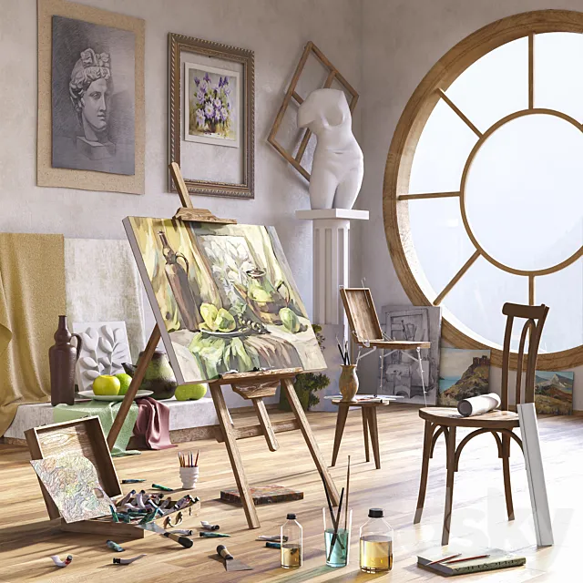 Artist’s Workshop 3D Model Artist’s Workshop 3D Model