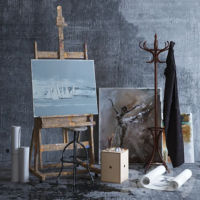 Artist’s Workshop 3D Model