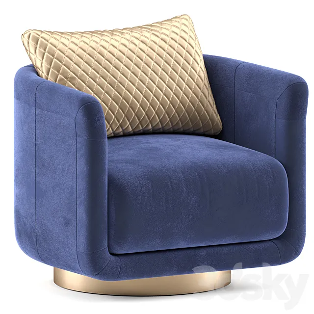 Artu Armchair Fendi Casa 3D Model