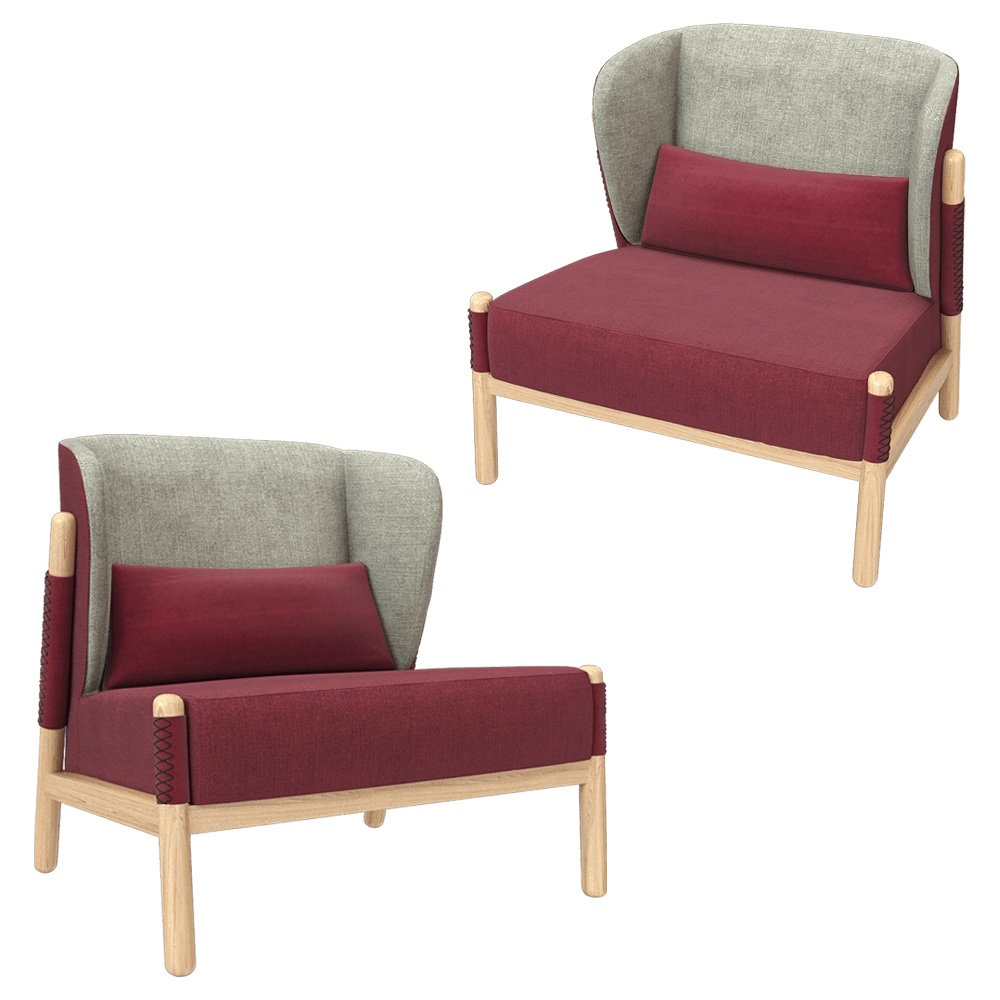 Artu – Lounge chair Katana 3D Model