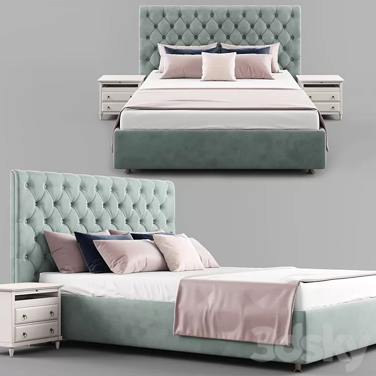 Artur bed 3D Model Free Download