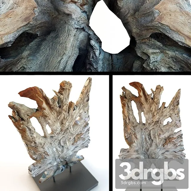 Artwork Rustic Wood 3D Model Download