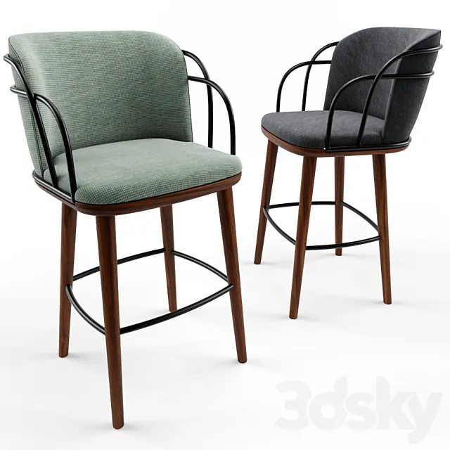 Arven Bar Stool 3DModel Arven Bar Stool 3DModel