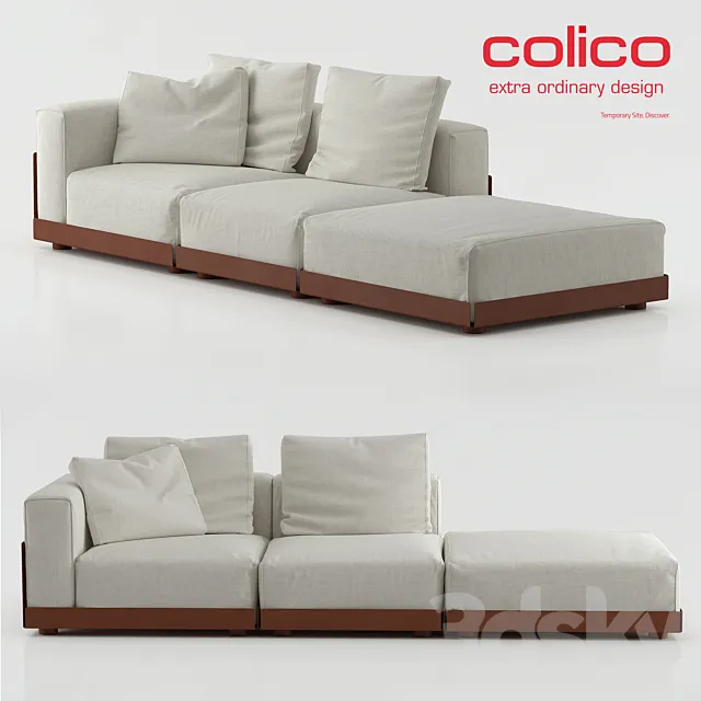 ASAMI | White Sofa 3D Model ASAMI | White Sofa 3D Model