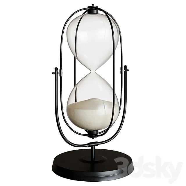 Ascan Oval Decorative Sand Timer 3DModel