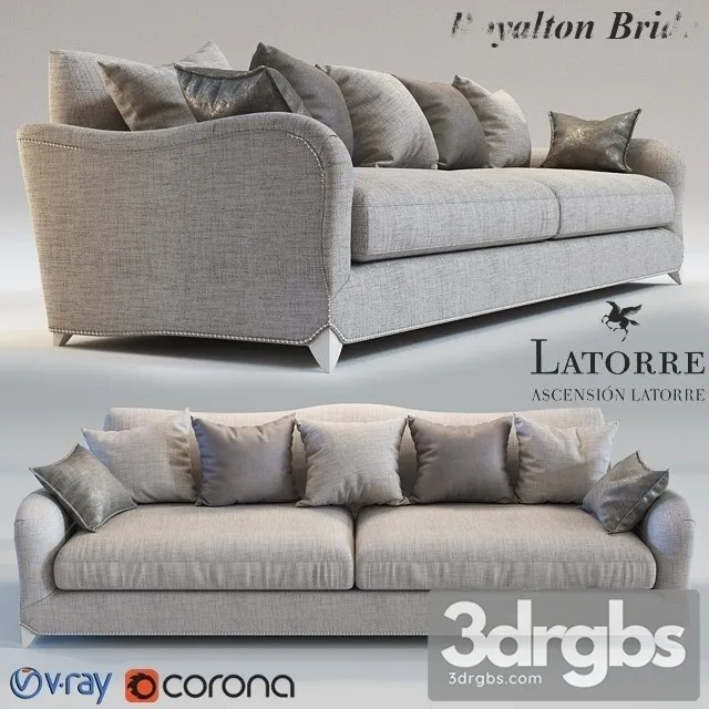 Ascension Latorre Royalton Bride Sofa 3D Model Download Ascension Latorre Royalton Bride Sofa 3D Model Download