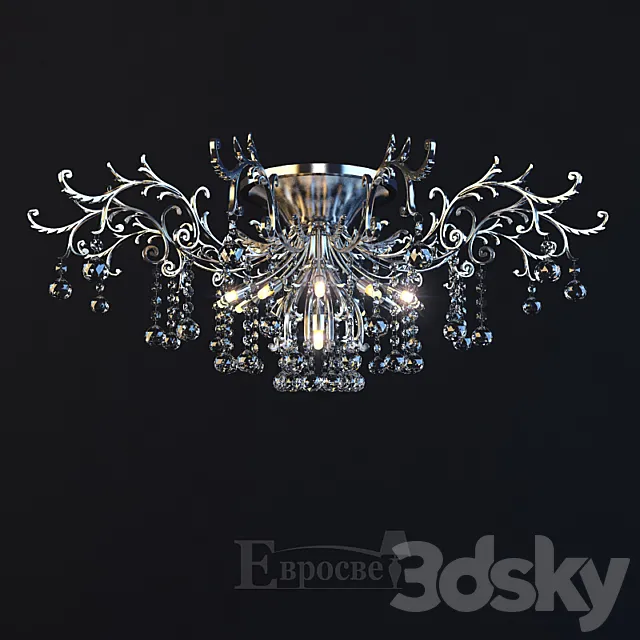 Asfour chandelier EVROSVET 0022 3D Model