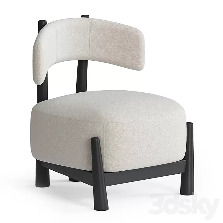 Ash Dalya Armchair by Patricia Urquiola 3D Model Ash Dalya Armchair by Patricia Urquiola 3D Model