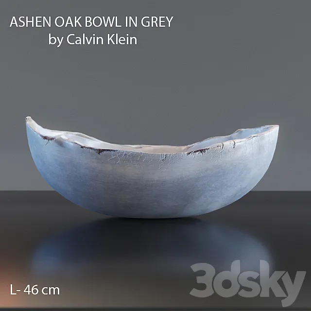 ASHEN OAK BOWL IN GREY by Calvin Klein 3D Model
