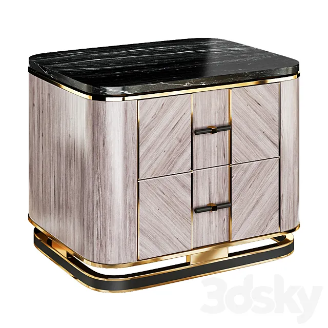 Ashi nightstand 3D Model Ashi nightstand 3D Model