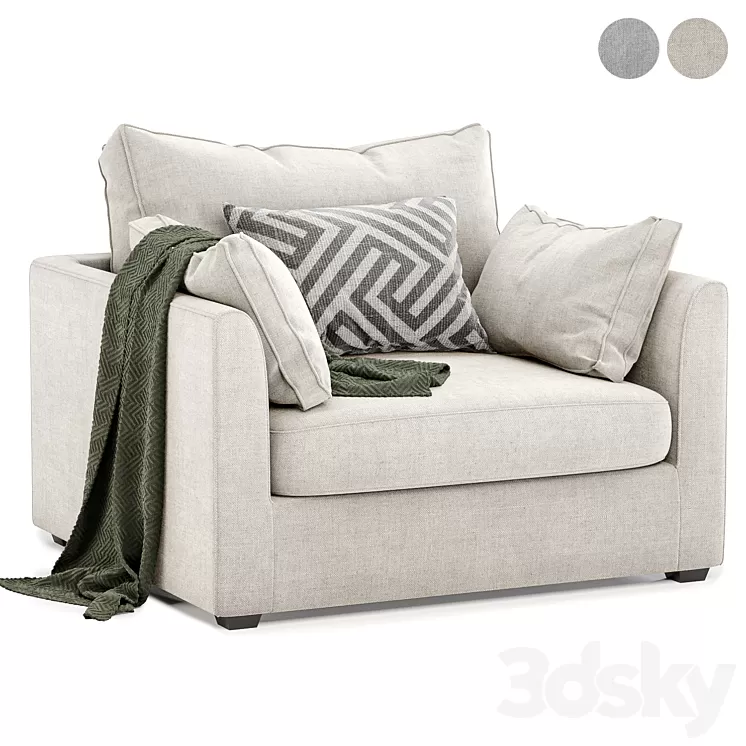 Ashlee armchair 3D Model Ashlee armchair 3D Model