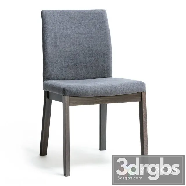 Ashley Besteneer Dark Gray Dining Side Chair 3D Model Download