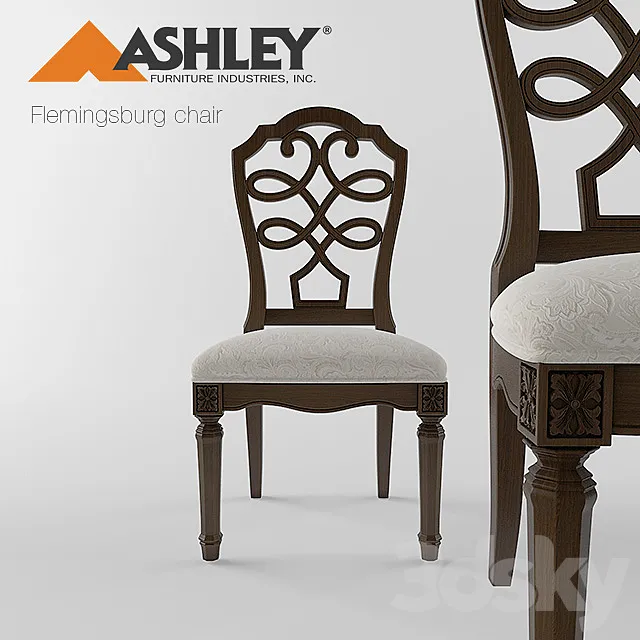 Ashley Flemingsburg chair 3D Model Ashley Flemingsburg chair 3D Model
