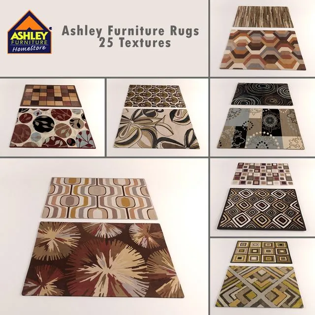 Ashley Furniture Rugs 3D Model Ashley Furniture Rugs 3D Model
