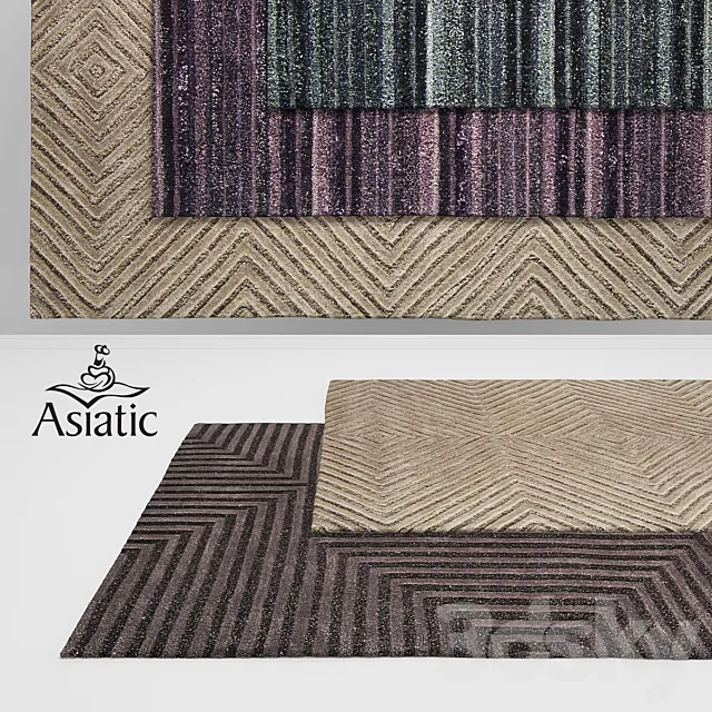 Asiatic Jazz & Mica Rugs 3D Model Asiatic Jazz & Mica Rugs 3D Model