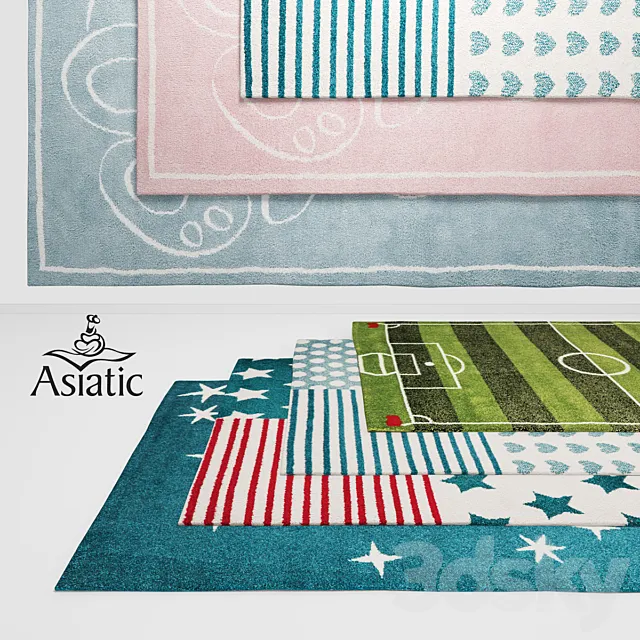 Asiatic Junior Rugs 3D Model Asiatic Junior Rugs 3D Model
